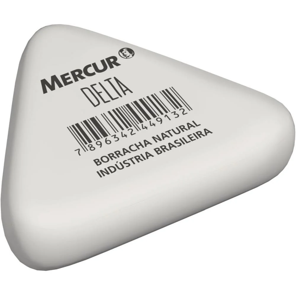 BORRACHA BRANCA DELTA TRIANGULAR BRANCA MERCUR (POTE-18) - imagem 3