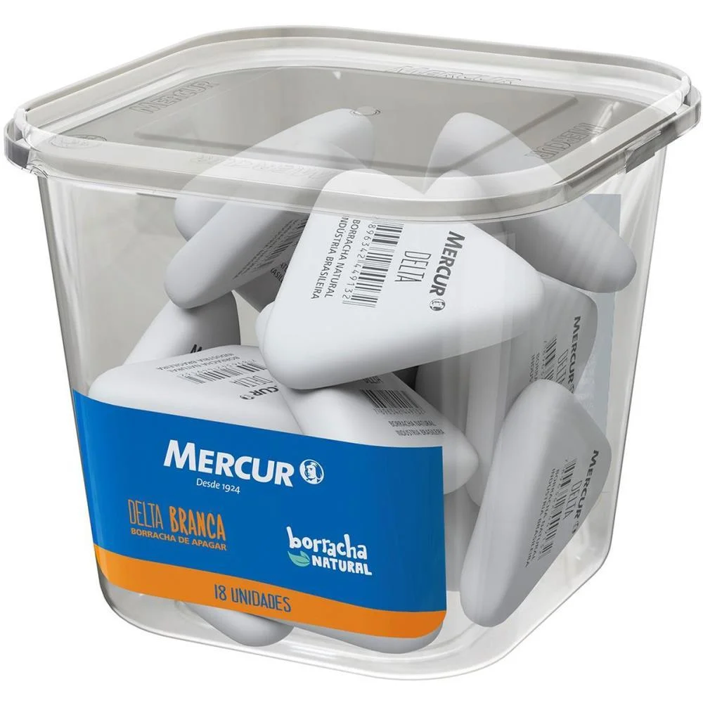 BORRACHA BRANCA DELTA TRIANGULAR BRANCA MERCUR (POTE-18) - imagem 4