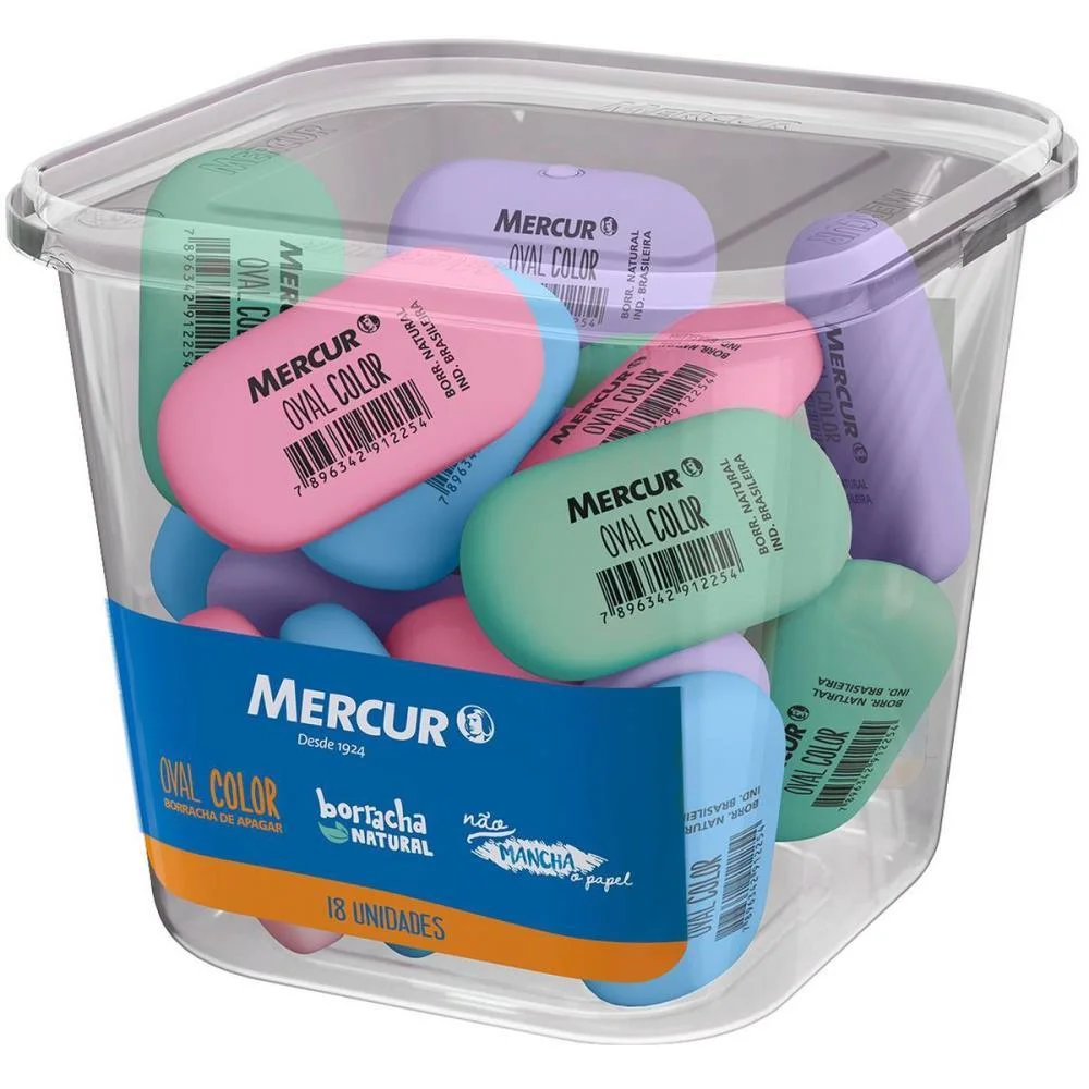 BORRACHA COLORIDA OVAL COLOR 18 MERCUR (POTE-18) - imagem 4