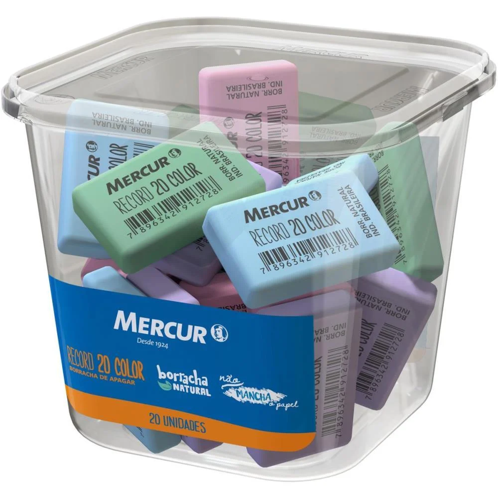 BORRACHA COLORIDA RECORD 20 COLOR MERCUR (POTE-20) - imagem 3