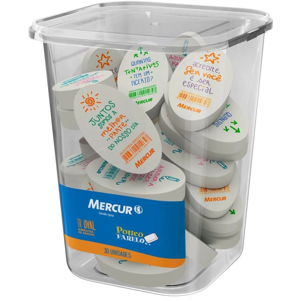BORRACHA COLORIDA TR OVAL FRASES MERCUR (POTE-30) - imagem 2