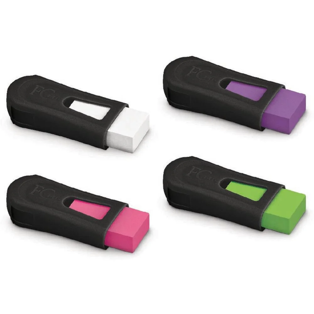 BORRACHA COLORIDA FC MIX BLACK NEON C/APONTADOR FABER-CASTELL (DP.C/24) - imagem 4