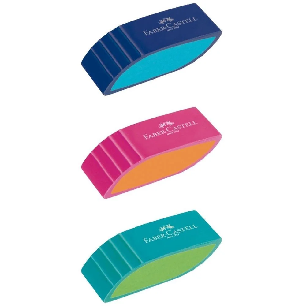 BORRACHA COLORIDA BICOLOR 3 MODELOS FABER-CASTELL (DP.C/24) - imagem 4
