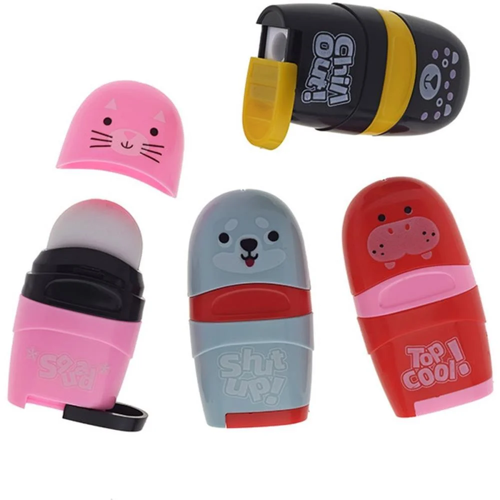 BORRACHA COLORIDA FACES 4 CORES COM APONTADOR MOLIN (DP.C/20) - imagem 4