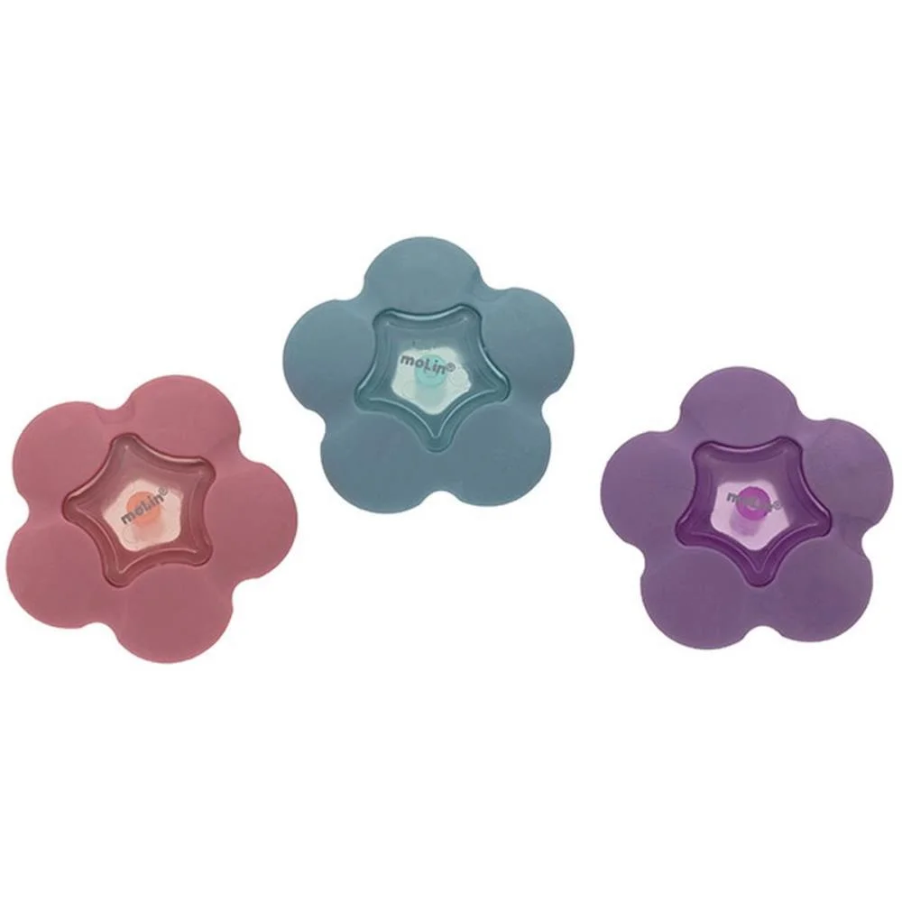 BORRACHA COLORIDA FLOWERS 3 CORES MOLIN (DP.C/36) - imagem 4