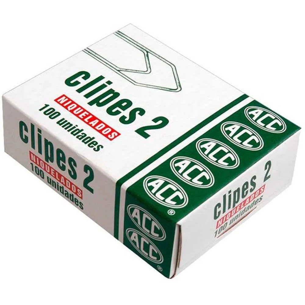 CLIPE GALVANIZADO ACO 2 100 UNIDADES ACC (PCT.C/10) - imagem 2