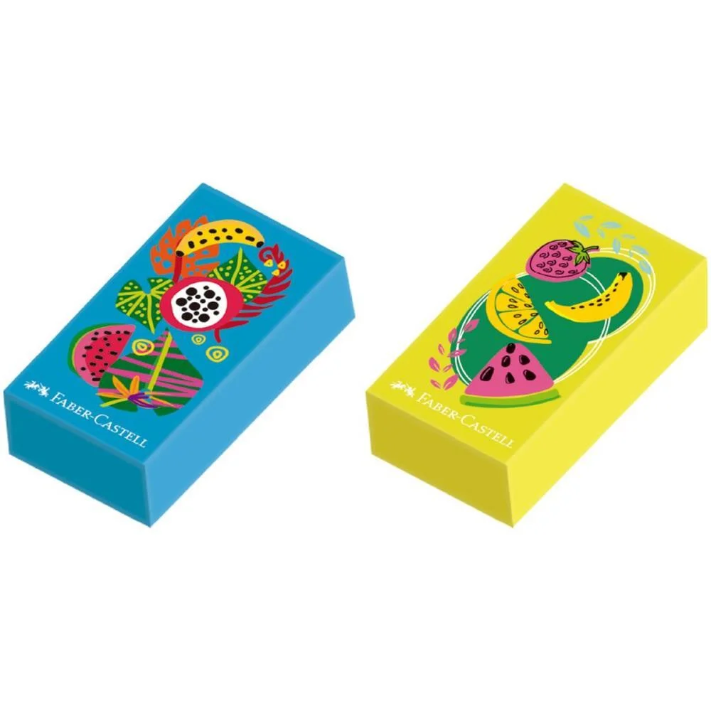 BORRACHA COLORIDA GLIMMER BOTANICA 2 MODELOS FABER-CASTELL (DP.C/24) - imagem 4