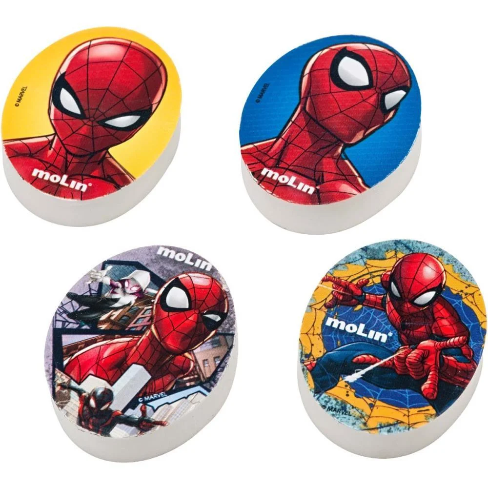 BORRACHA DECORADA SPIDER MAN 4 MODELOS MOLIN (CX.C/20) - imagem 2