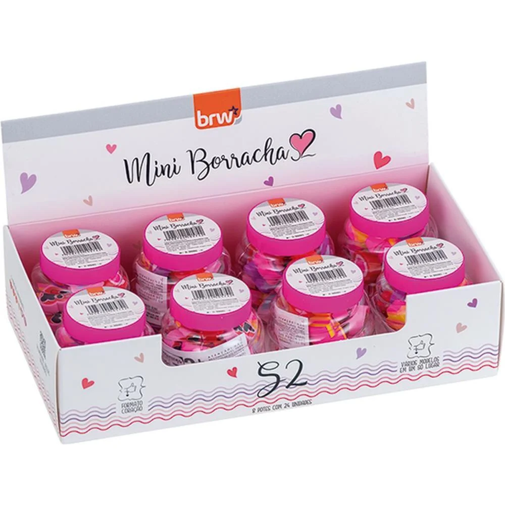 BORRACHA DECORADA S2 MINI 8POTESX24UN. 6MODELOS BRW (DP.C/08) - imagem 2