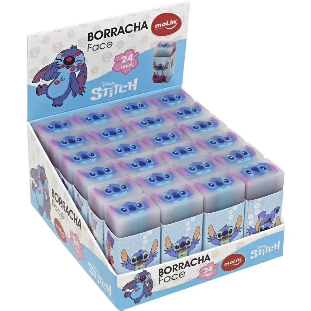 BORRACHA DECORADA STITCH FACE MOLIN (DP.C/24) - imagem 2