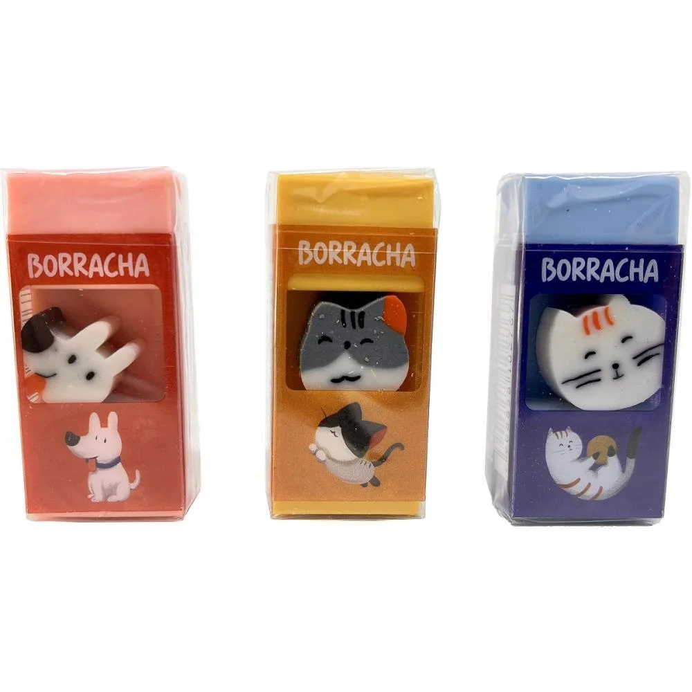 BORRACHA DECORADA ROKE CATS (S) PAPER MATE (CX.C/24) - imagem 2