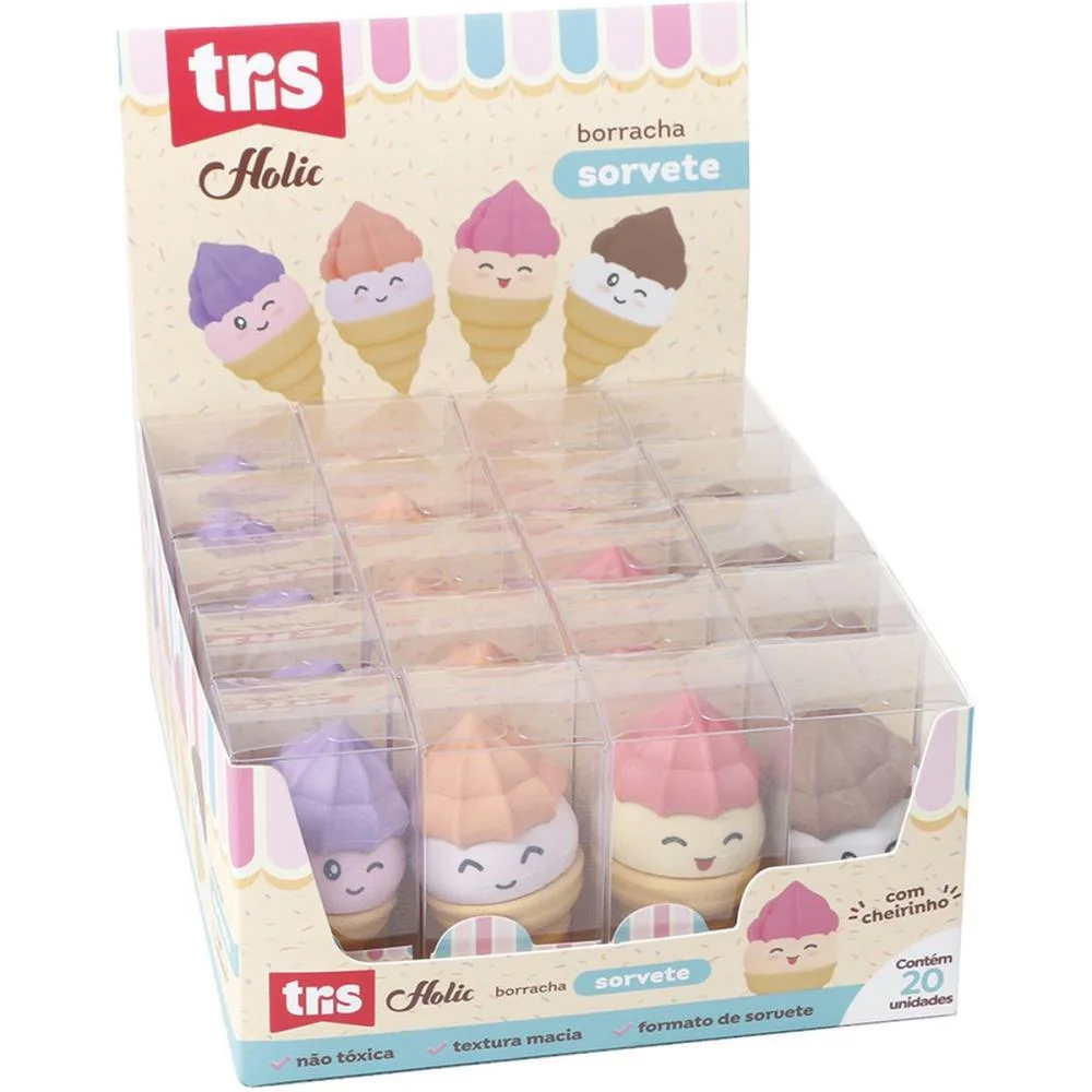BORRACHA DECORADA TRIS SORVETE 4 MODELOS SUMMIT (DP.C/20) - imagem 3