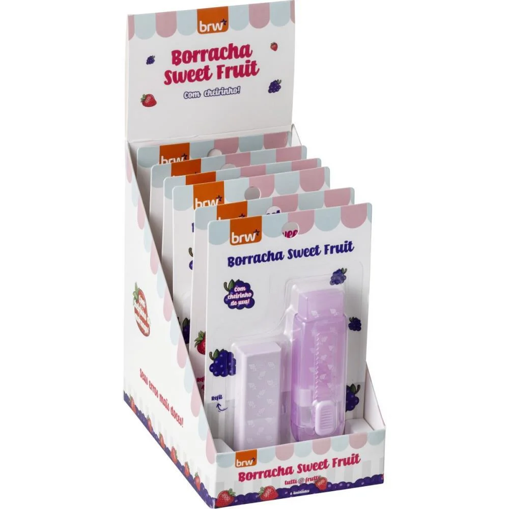BORRACHA DECORADA SWEET FRUIT COM AROMA E REFIL BRW (DP.C/06) - imagem 6