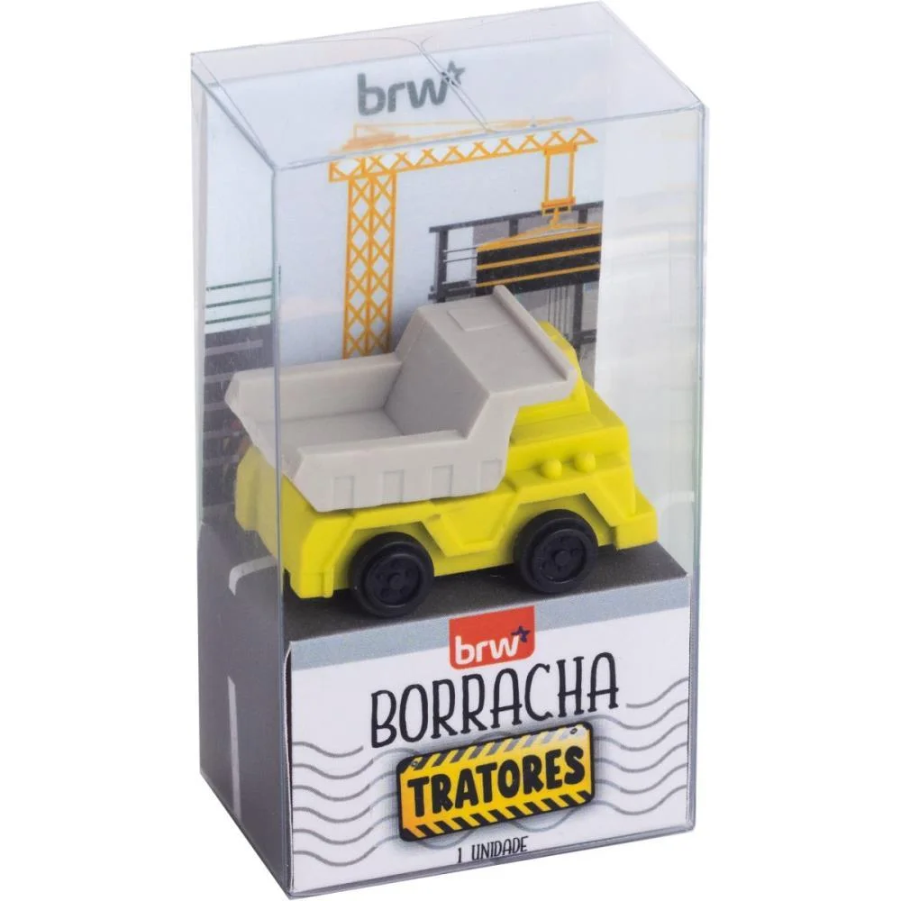 BORRACHA DECORADA TRATORES 4 MODELOS SORTIDOS BRW (DP.C/12) - imagem 4