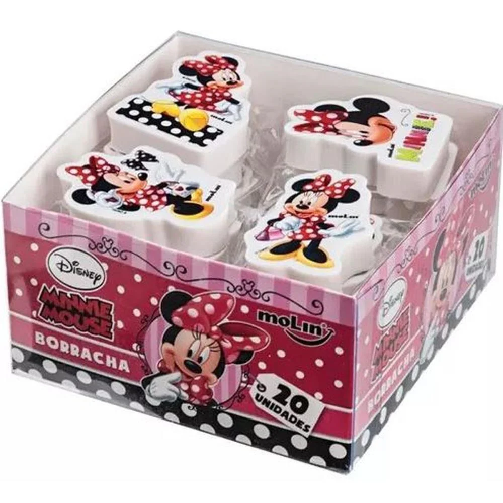 BORRACHA DECORADA MINNIE SORTIDAS MOLIN (CX.C/20) - imagem 2