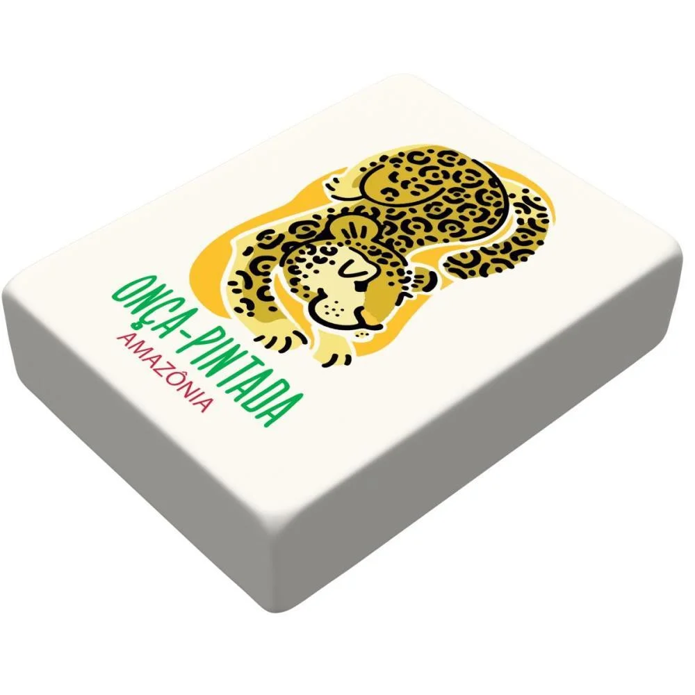 BORRACHA DECORADA NATURAL BIOMAS DO BRASIL (S) MERCUR (POTE-40) - imagem 3