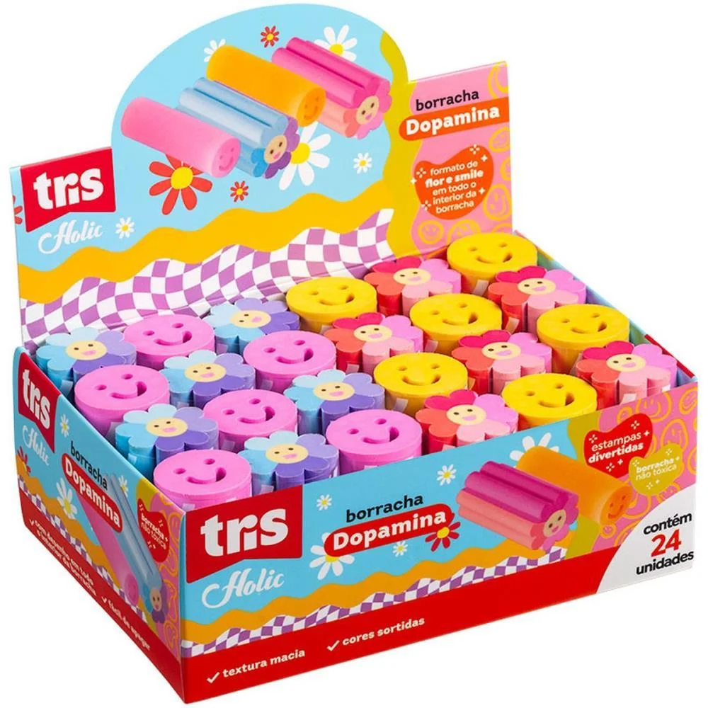 BORRACHA DECORADA TRIS DOPAMINA 4MODELOS SUMMIT (DP.C/24) - imagem 2