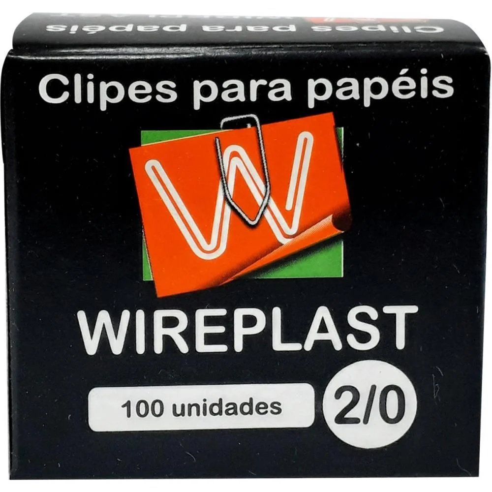 CLIPE GALVANIZADO ACO 2/0 100 UNIDADES WIREPLAST (PCT.C/10) - imagem 3