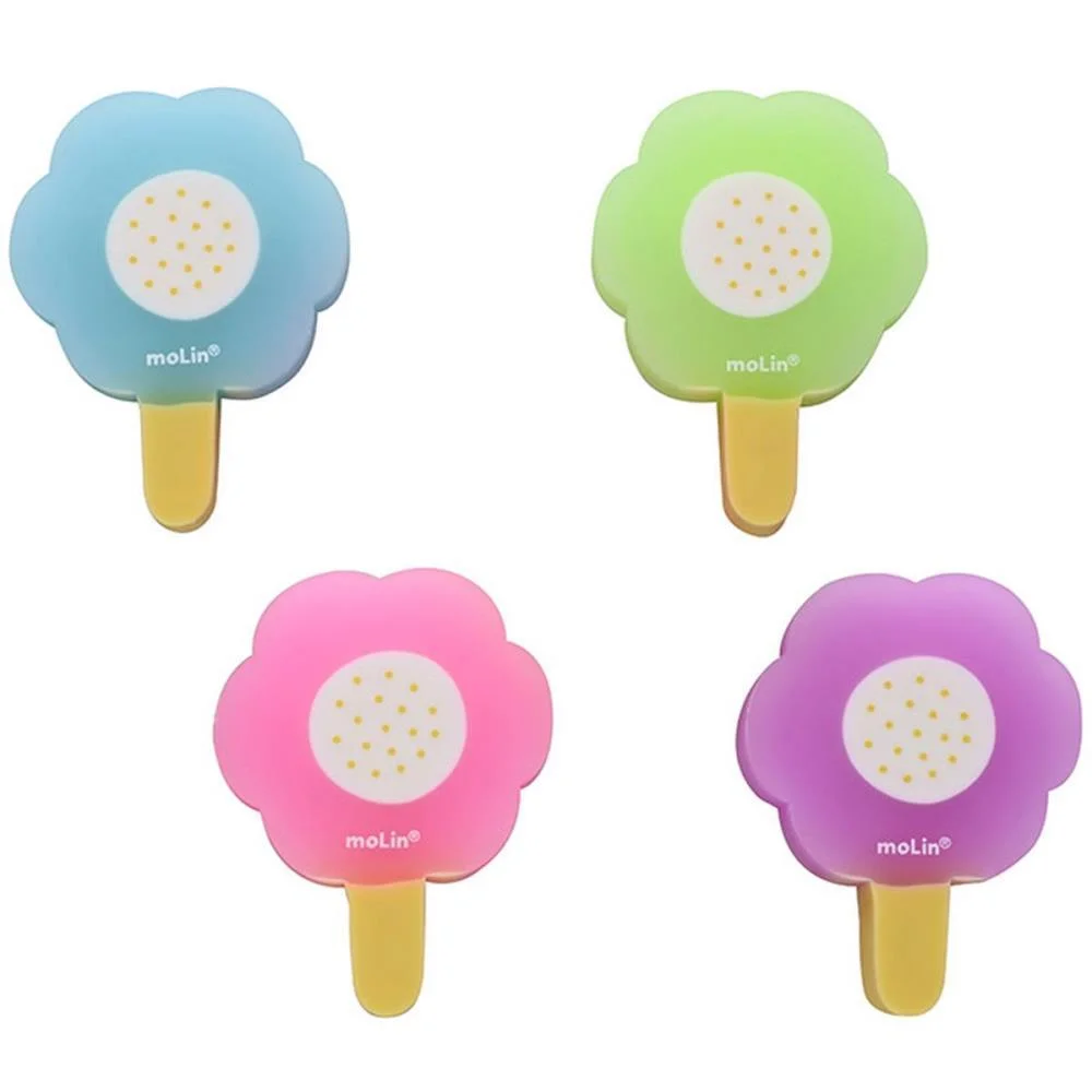 BORRACHA DECORADA LOVE FLOWERS PERFUMADA 4 CORES MOLIN (DP.C/36) - imagem 3