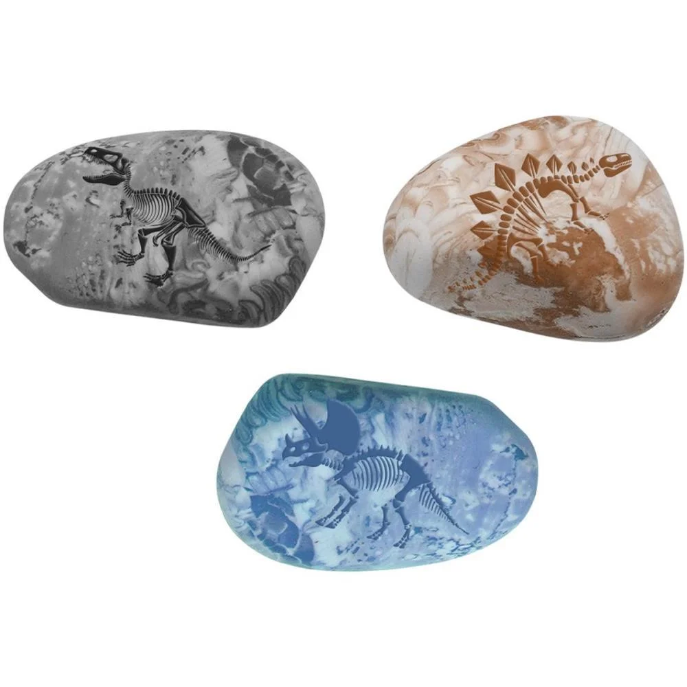 BORRACHA DECORADA TRIS FOSSIL 3 MODELOS SUMMIT (DP.C/24) - imagem 2