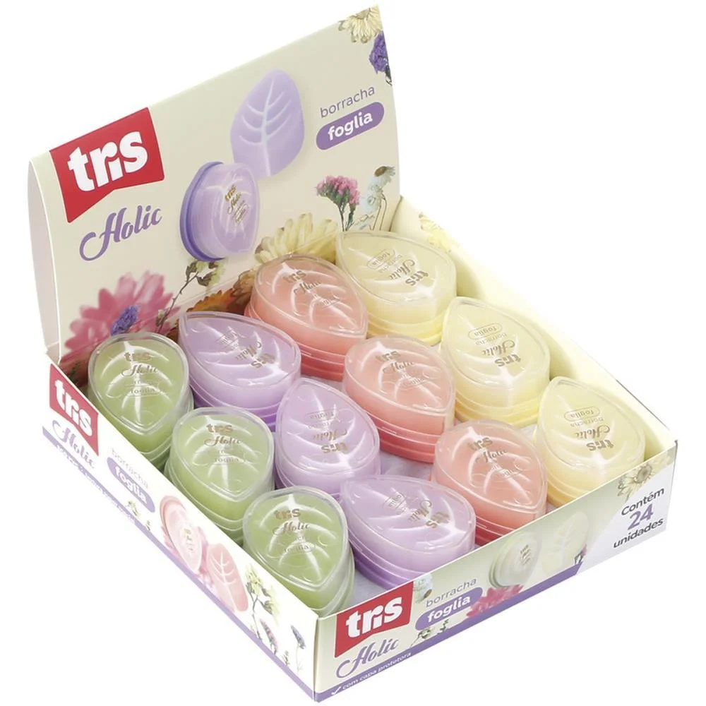 BORRACHA DECORADA TRIS FOGLIA 4 MODELOS SORTIDOS SUMMIT (DP.C/24) - imagem 4