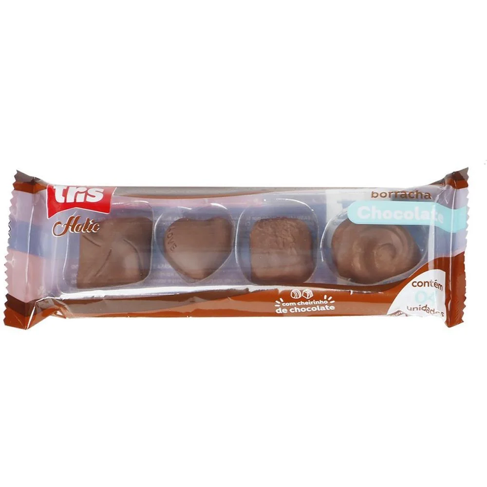 BORRACHA DECORADA TRIS CHOCOLATE 4 MODELOS SUMMIT (DP.C/12) - imagem 3