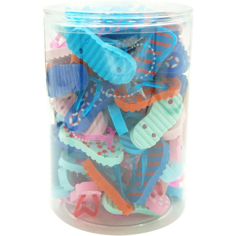 BORRACHA DECORADA LOVE CHINELINHOS 4MODELOS MOLIN (DP.C/24) - imagem 3