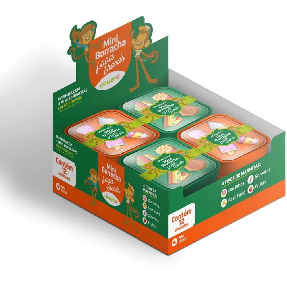 BORRACHA DECORADA FOODS TRANDS MARMITINHA (S) LEONORA (DP.C/12) - imagem 11