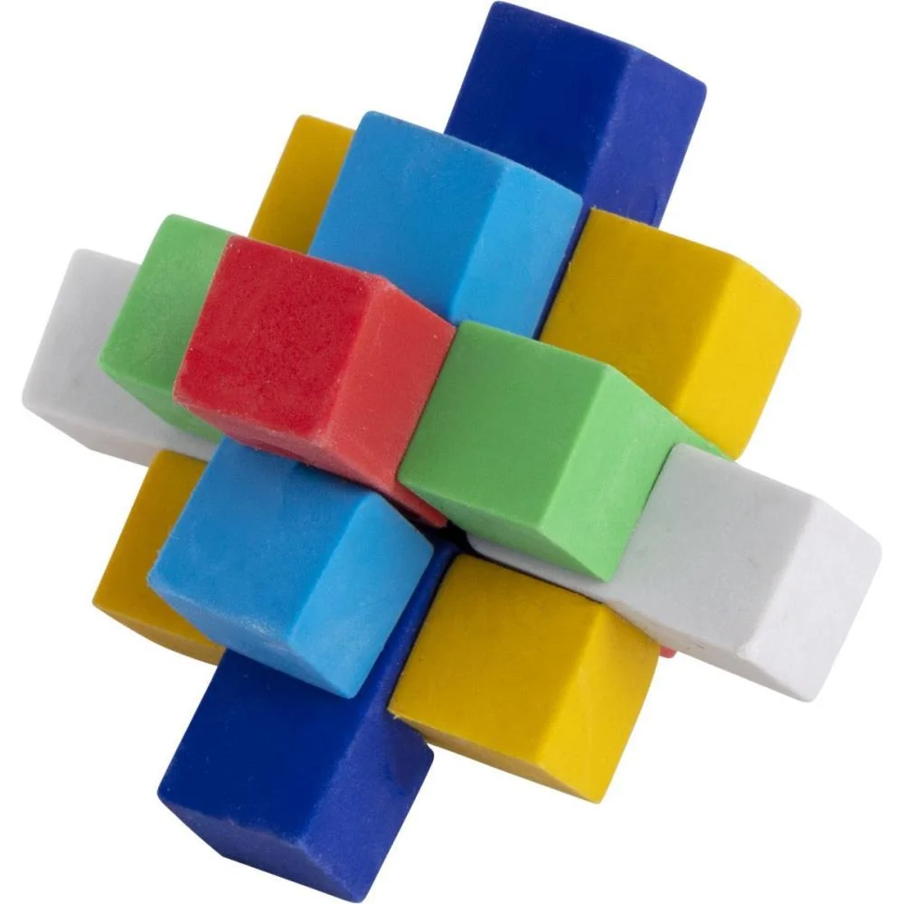 BORRACHA DECORADA CUBO 3D SORTIDO BRW (DP.C/06) - imagem 3