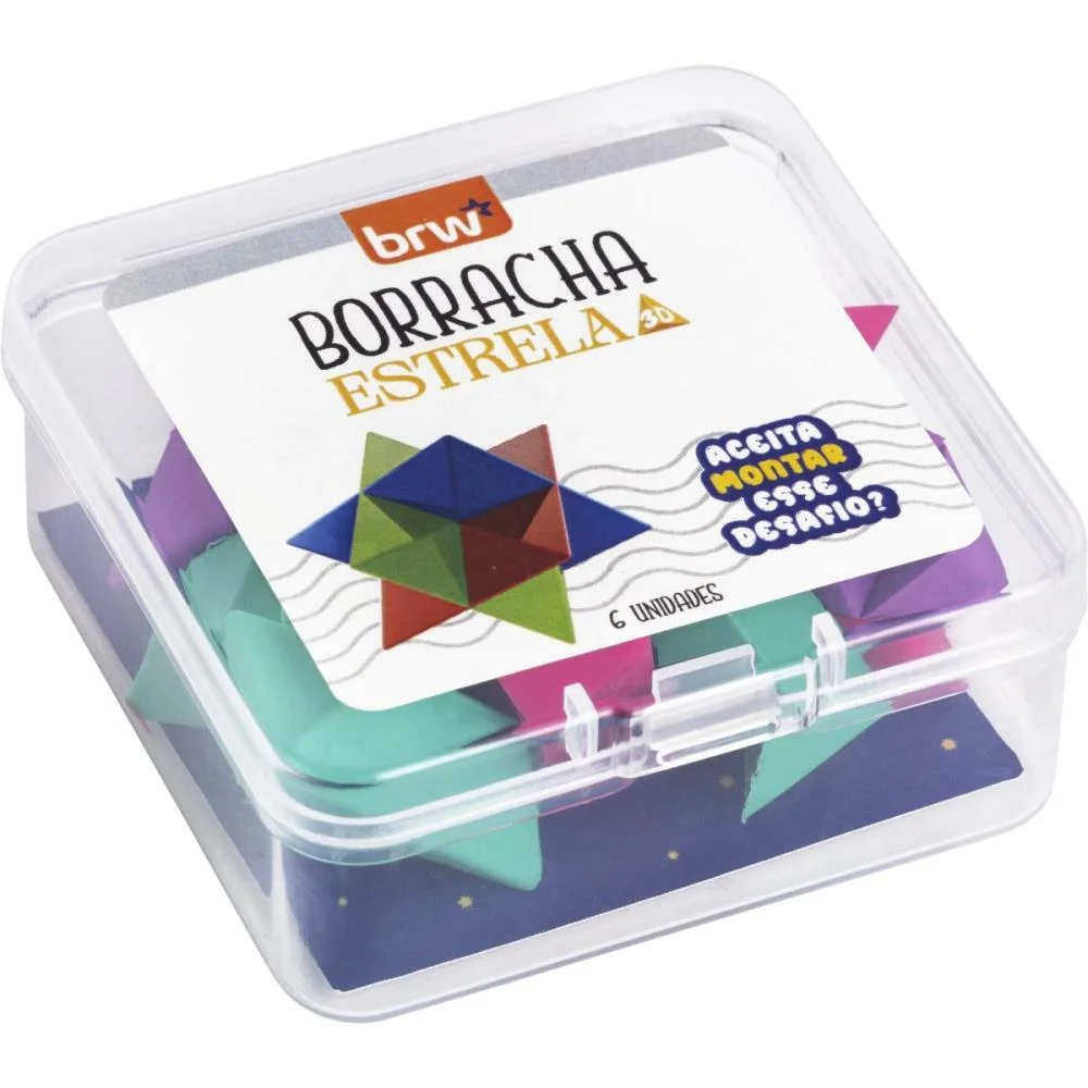 BORRACHA DECORADA ESTRELA 3D SORTIDO BRW (DP.C/06) - imagem 2