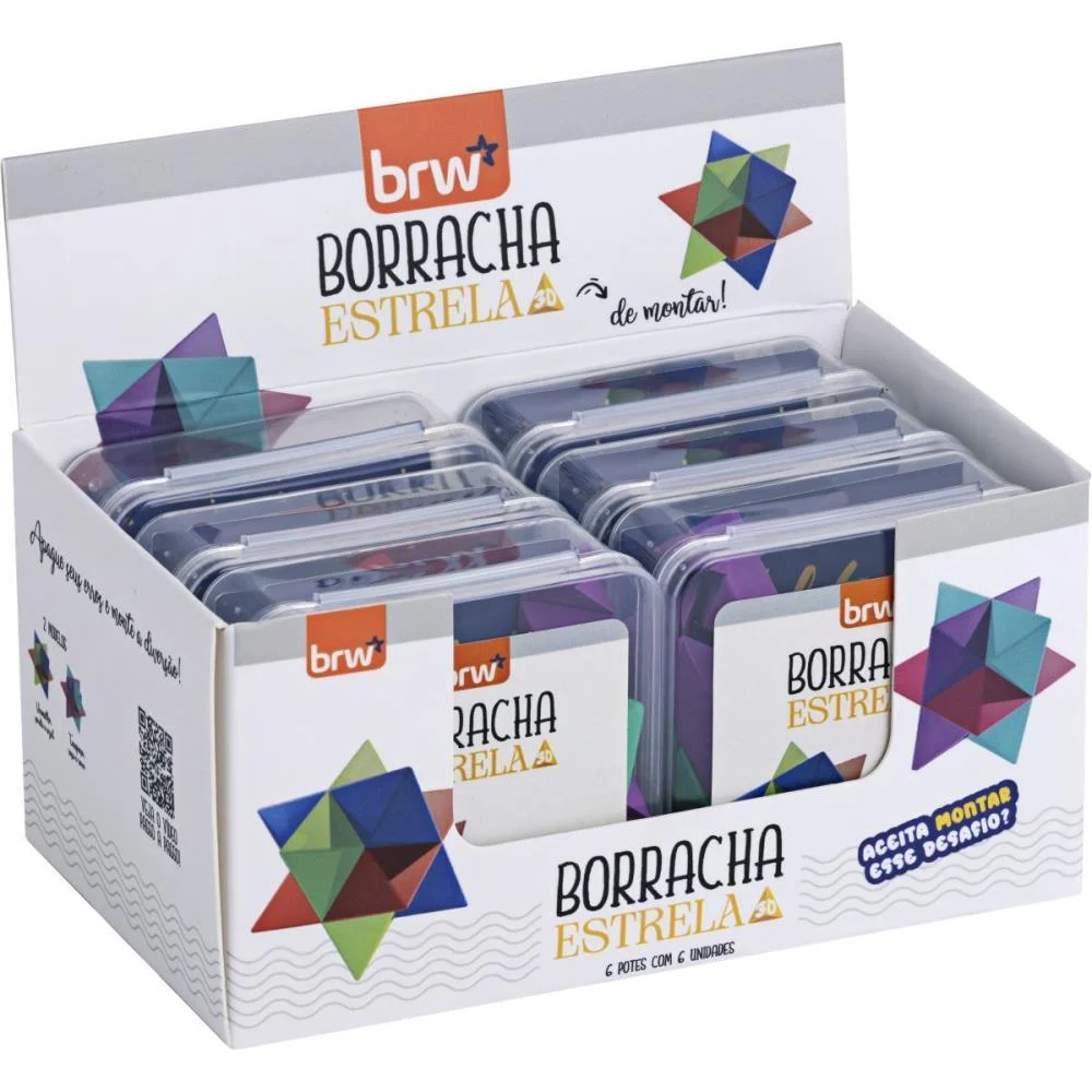 BORRACHA DECORADA ESTRELA 3D SORTIDO BRW (DP.C/06) - imagem 7