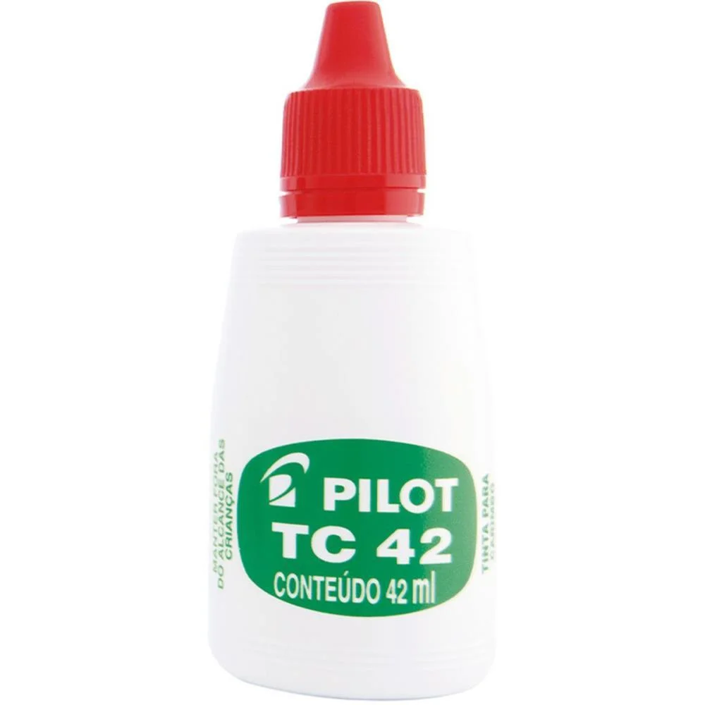 TINTA PARA CARIMBO 42ML VERMELHA PILOT (CX.C/12) - imagem 4