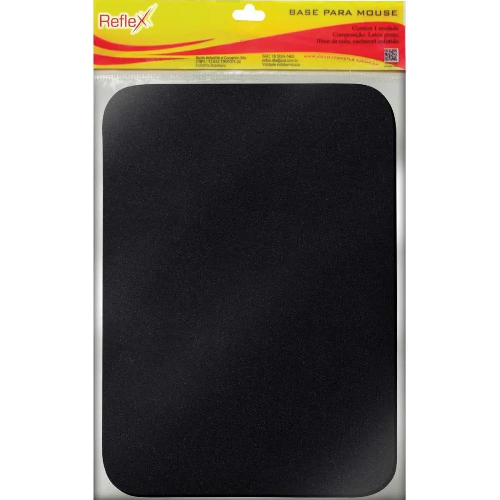 MOUSE PAD TECIDO EMBORRACHADO PRETO REFLEX (UNIDADE) - imagem 4