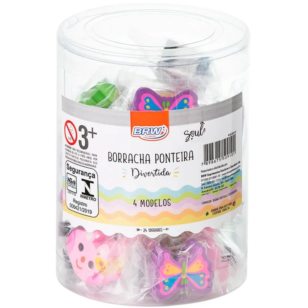 BORRACHA PONTEIRA DIVERTIDA 4 MODELOS BRW (POTE-24) - imagem 2