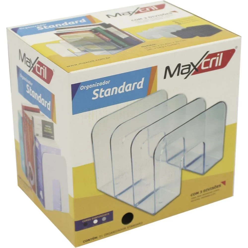 ACESSORIO PARA MESA ORGANIZADOR DE LIVROS CRISTAL MAXCRIL (UNIDADE) - imagem 7