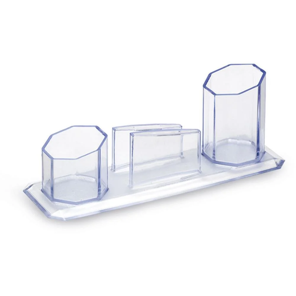 ACESSORIO PARA MESA PORTA CANETA/CLIPS/LEMB.CRISTA MAXCRIL (UNIDADE) - imagem 2