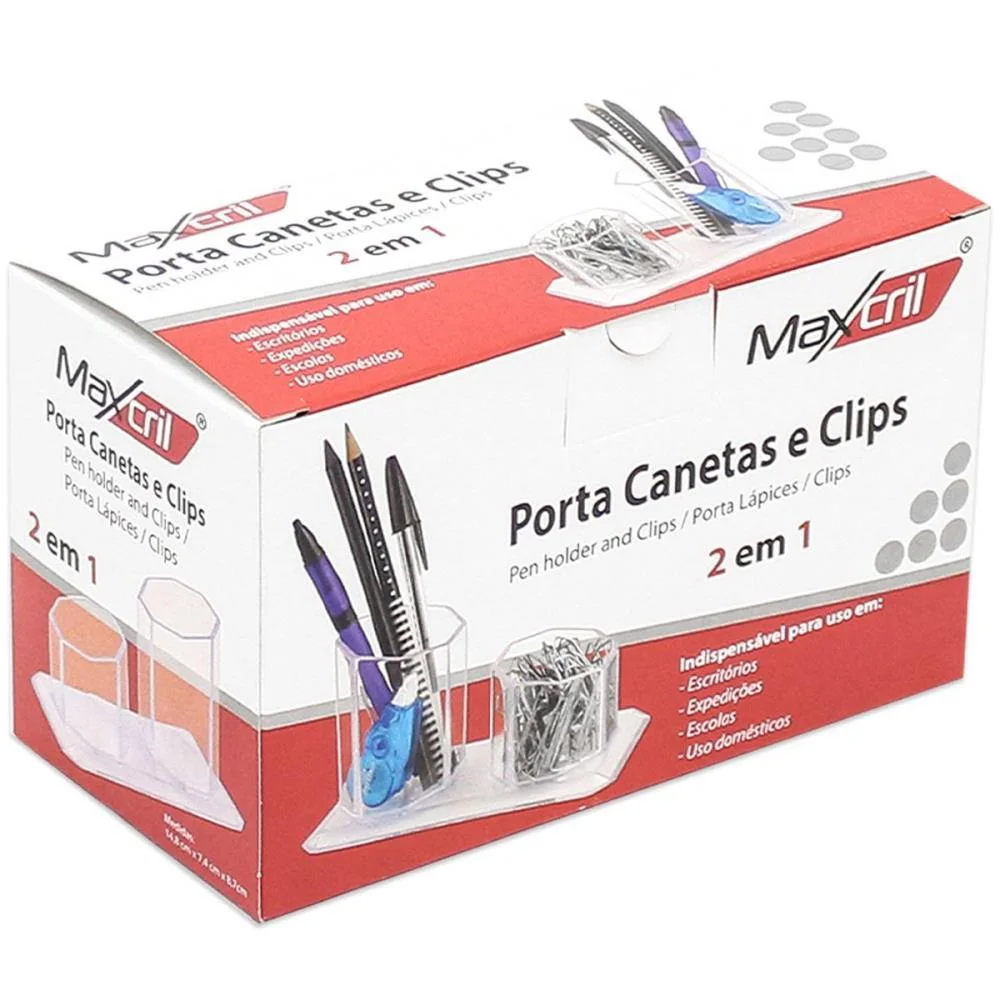 ACESSORIO PARA MESA PORTA CANETA/CLIPS FUME MAXCRIL (UNIDADE) - imagem 5