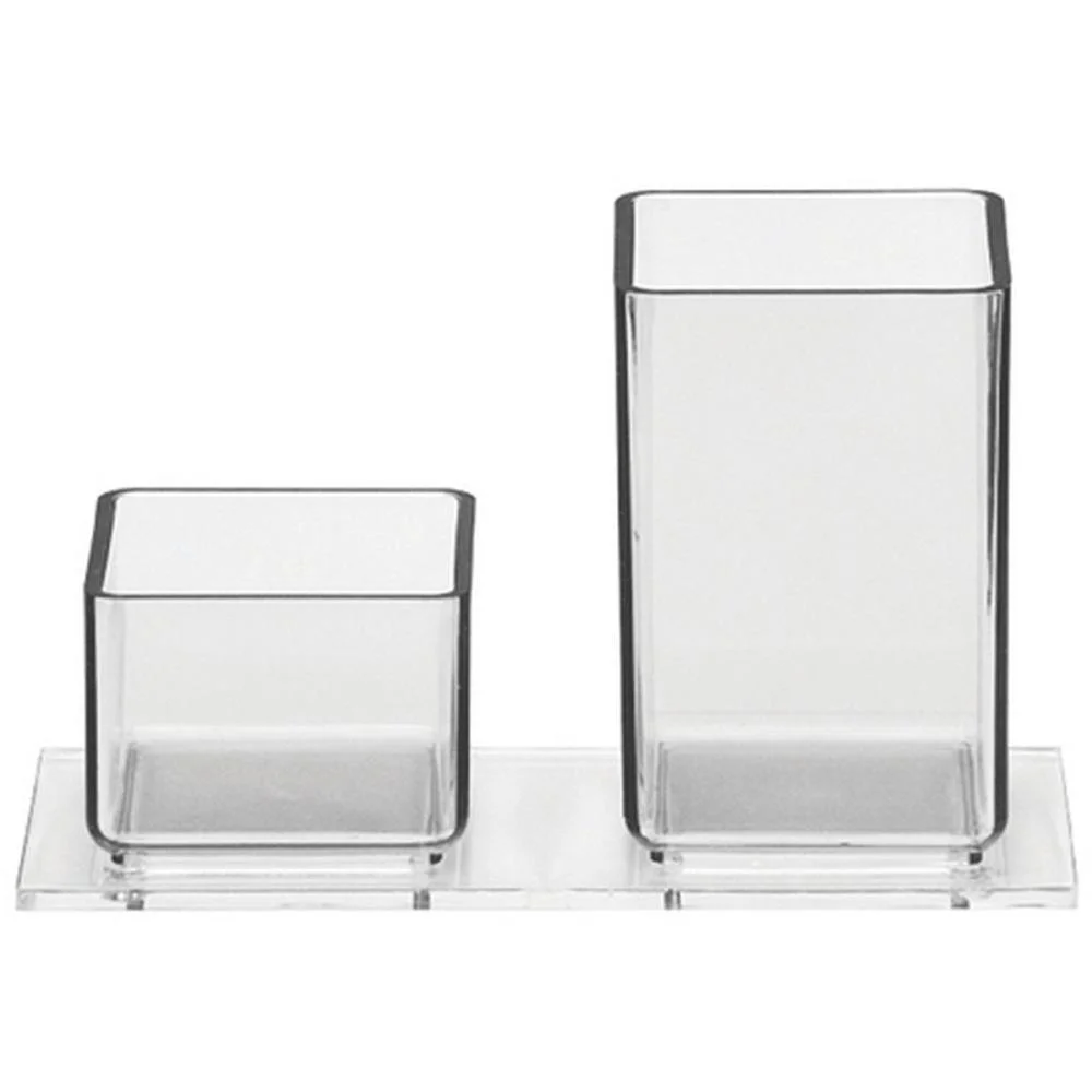 ACESSORIO PARA MESA LAPIS/CLIPS ACRILICO CRISTAL ACRIMET (UNIDADE) - imagem 2