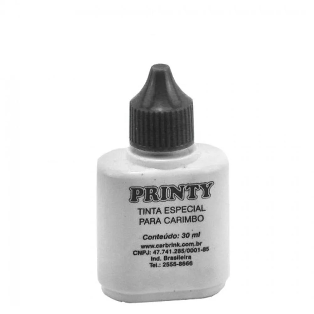 TINTA PARA CARIMBO 30 ML PRETO AUTOMATICO CARBRINK (CX.C/12) - imagem 3