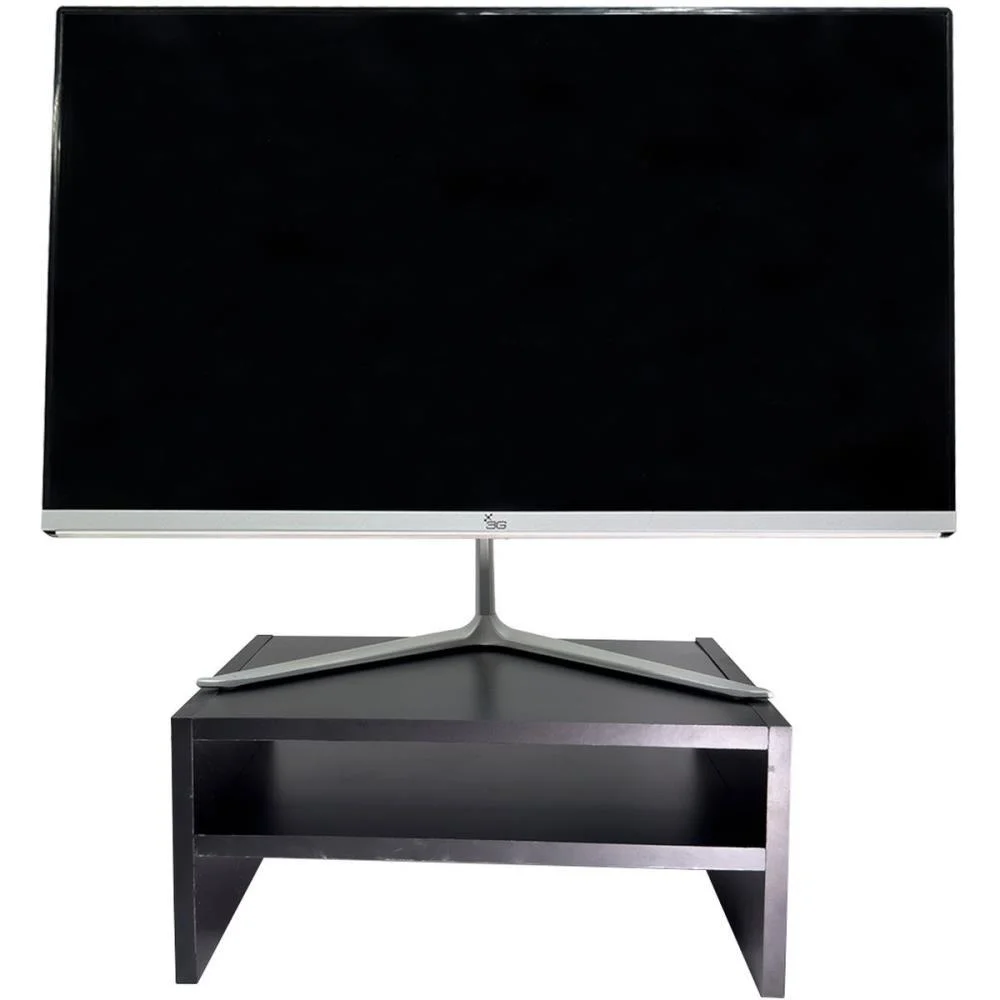 SUPORTE PARA MONITOR DUPLO MDF 32,5X22X14CM PRETO STALO (UNIDADE) - imagem 5