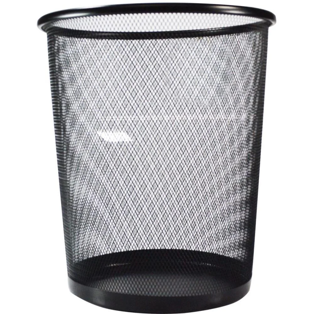 LIXEIRA PARA ESCRITORIO ARAMADO PRETO 8,5L KIT (UNIDADE) - imagem 3