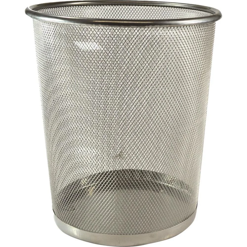 LIXEIRA PARA ESCRITORIO ARAMADO 8,5L PRATA KIT (UNIDADE) - imagem 2