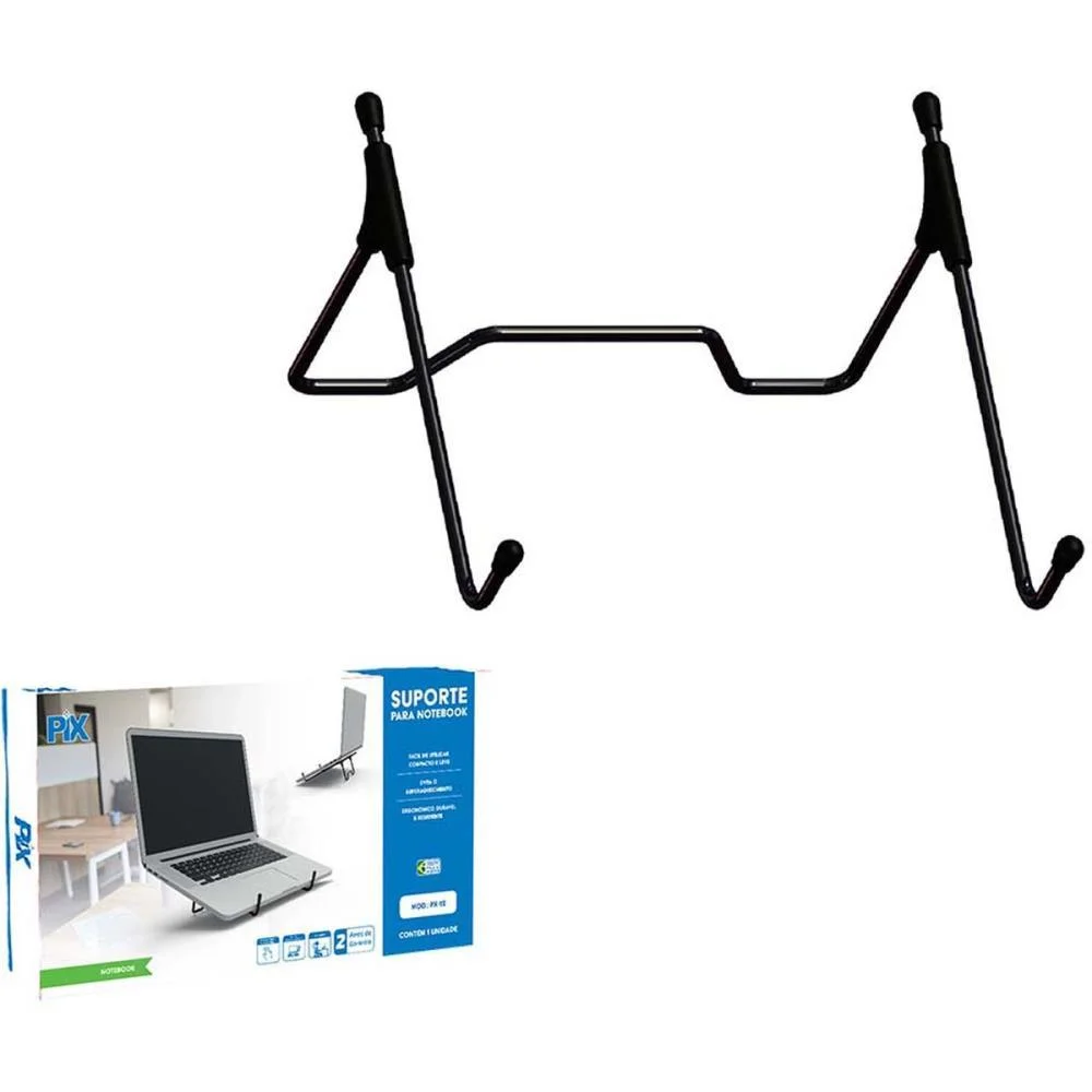 SUPORTE PARA NOTEBOOK UNIVERSAL ERGONOMICO PRETO SANTANA CENTRO (UNIDADE) - imagem 4