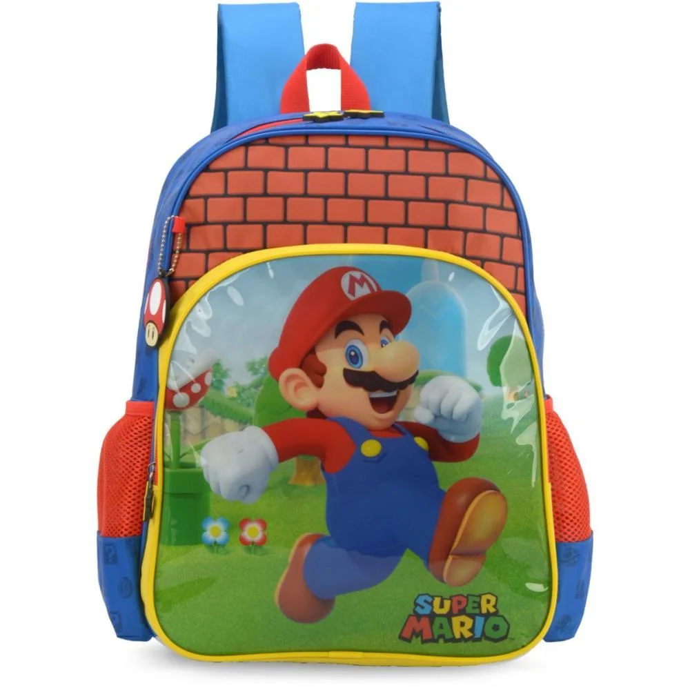 MOCHILA INFANTIL MARIO GD AZ LUXCEL (UNIDADE) - imagem 3