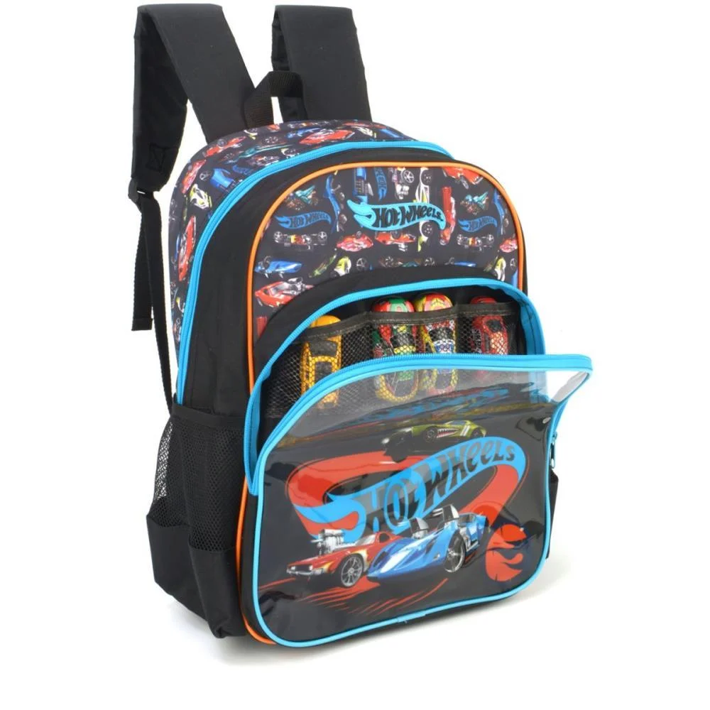 MOCHILA INFANTIL HOT WHEELS GD PT LUXCEL (UNIDADE) - imagem 4