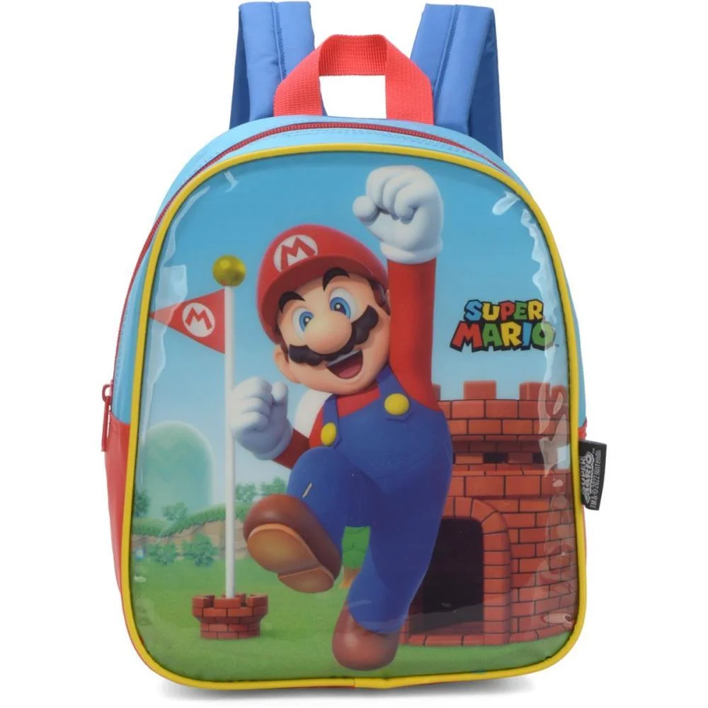 MOCHILA INFANTIL SUPER MARIO BROS PETIT P VERM. LUXCEL (UNIDADE) - imagem 3