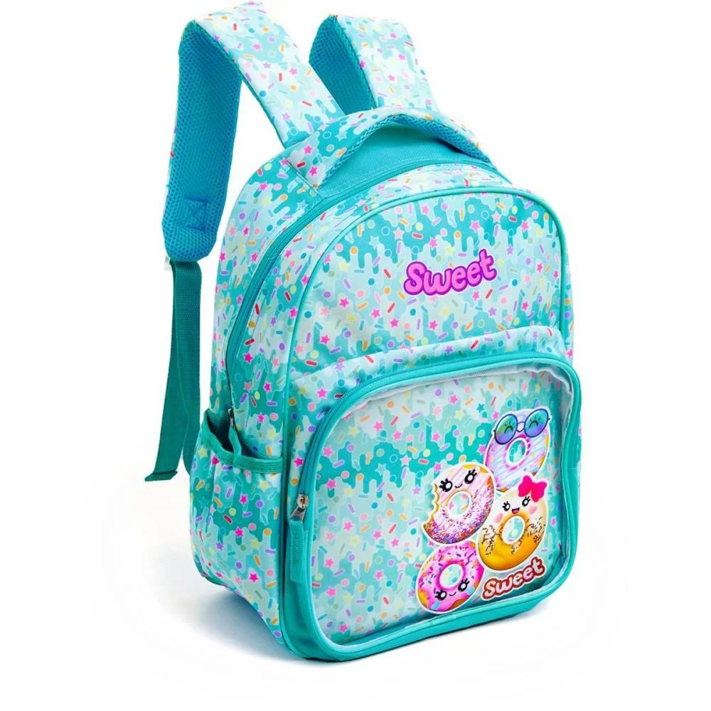 MOCHILA INFANTIL SWEET DONUTS MD (S) KIT (UNIDADE) - imagem 2