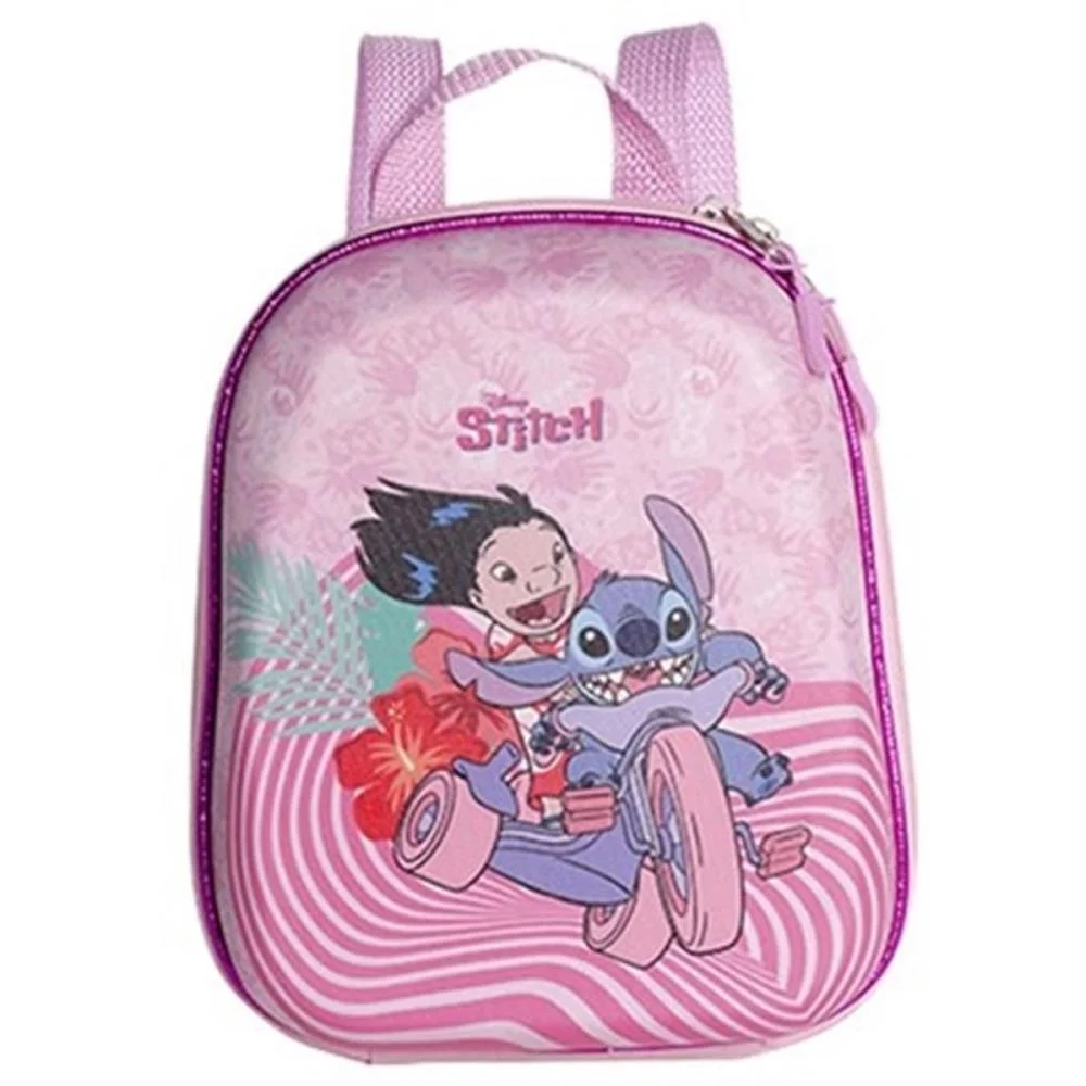 MOCHILA INFANTIL STITCH ROSA PEQUENA MAXTOY (UNIDADE) - imagem 2