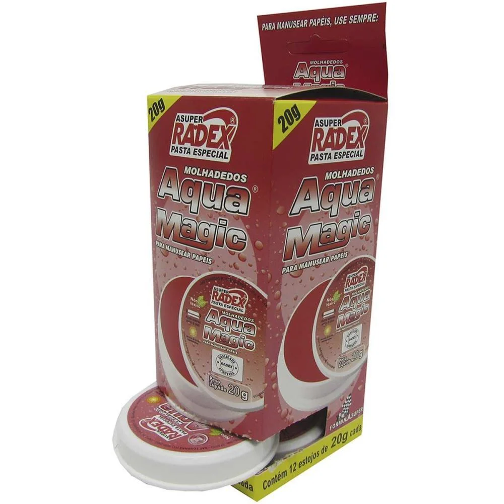 UMEDECEDOR DE DEDO ASUPER AQUA MAGIC 20G. RADEX (CX.C/12) - imagem 4