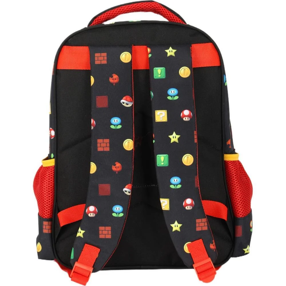 MOCHILA INFANTIL SUPER MARIO BROS G PRETA LUXCEL (UNIDADE) - imagem 5